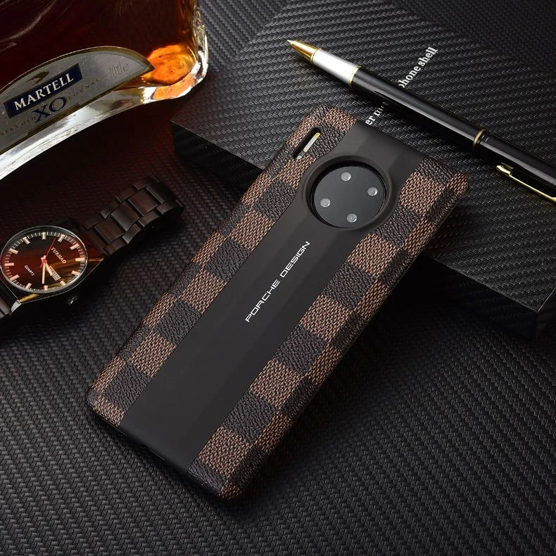 华为 mate30pro高档皮纹手机壳mate30保护套30Epro全包防摔潮女款