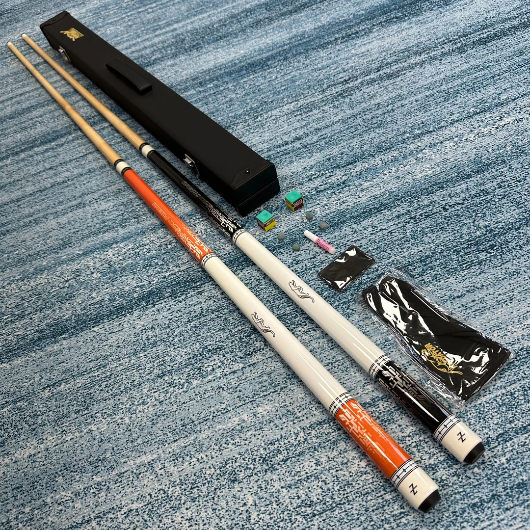 美洲豹威龙战臣枫木台球杆匠心手工2/1分体大头杆中式黑八台球杆