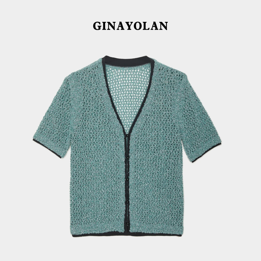 GINAYOLAN/瑾颜【粗针系列】重磅奢华针织衫小香风气质百搭高级感