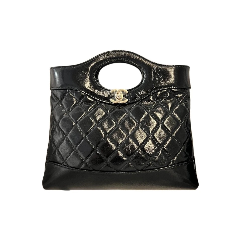99新 Chanel/香奈儿 Chanel 31bag 24c mini黑金包时尚包/JM6443