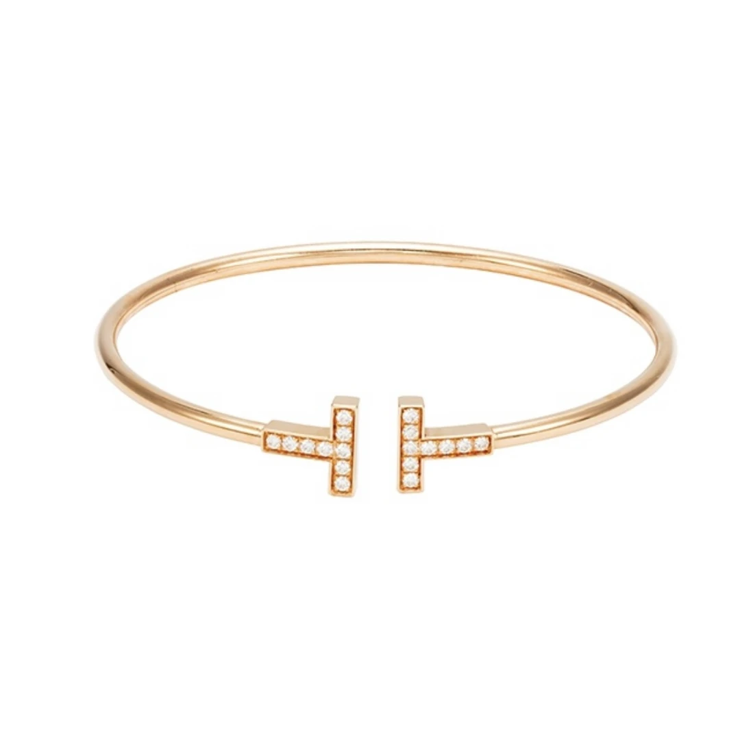 全新未使用 Tiffany & Co./蒂芙尼 蒂芙尼T系列手镯小号/JM5845