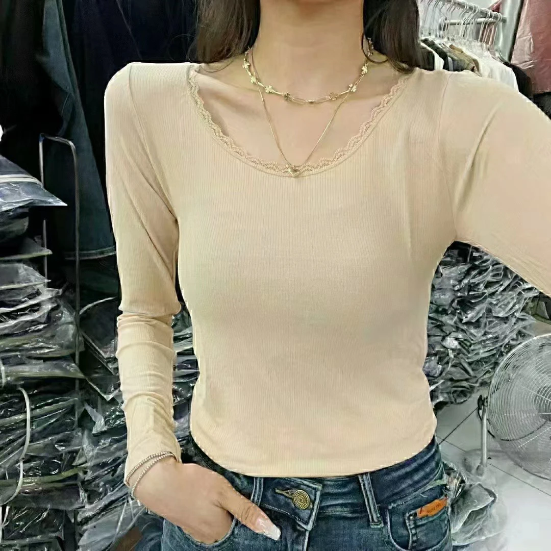 时兴家保暖发热显瘦长袖打底衫