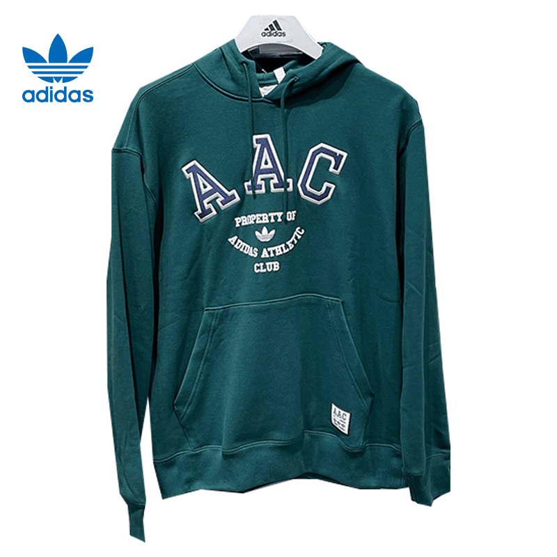 阿迪达斯三叶草男子运动卫衣休闲百搭舒适连帽套衫IM4576