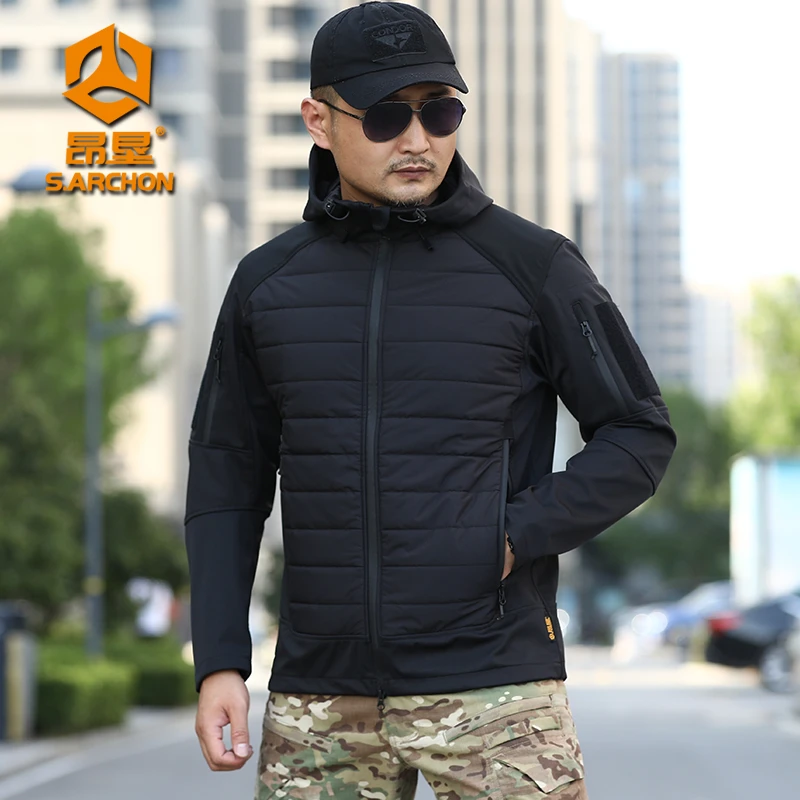 昂垦玄武户外战术棉服男保暖防风冲锋夹克衣徒步迷彩夹克通勤棉衣