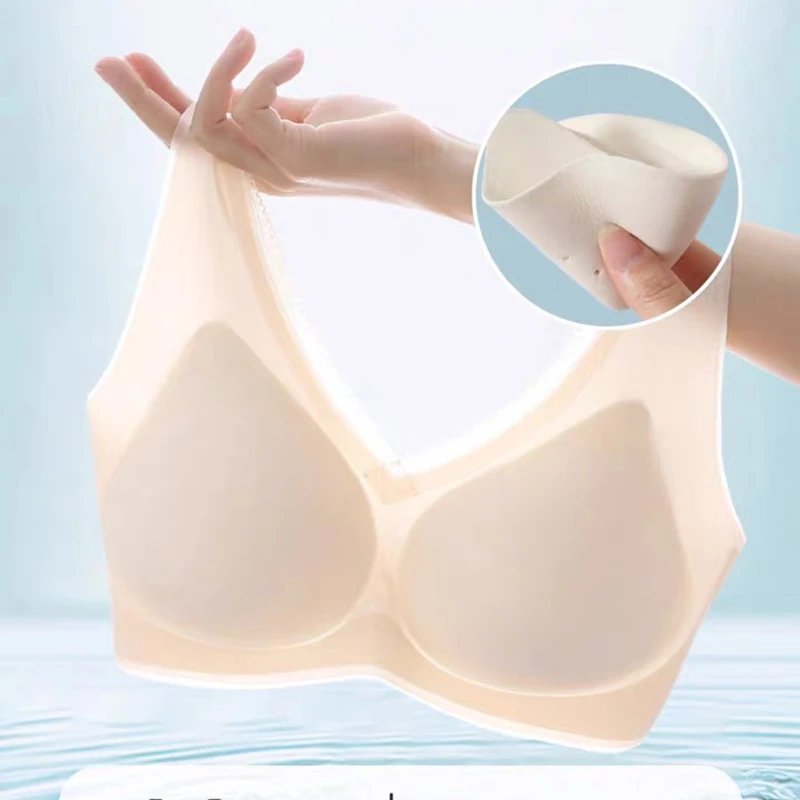 #055无磁女士内衣2件礼盒装洞洞舒适文胸夏季运动薄款无痕亲肤