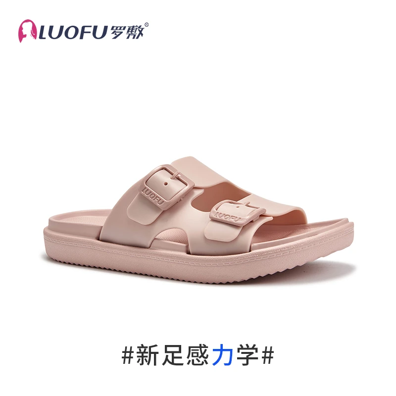 LUOFU罗敷拖鞋女新款夏简约时尚外出防滑防臭可调节勃肯鞋凉拖eva