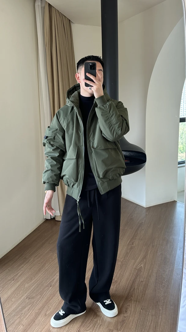 CHUJIE韩版时尚休闲连帽羽绒外套