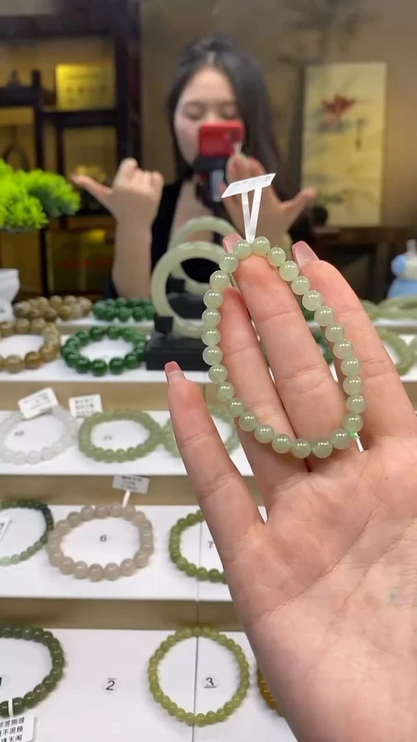 【闪购商品】和田玉手链未镶嵌晴水手串165多色多样性发一串