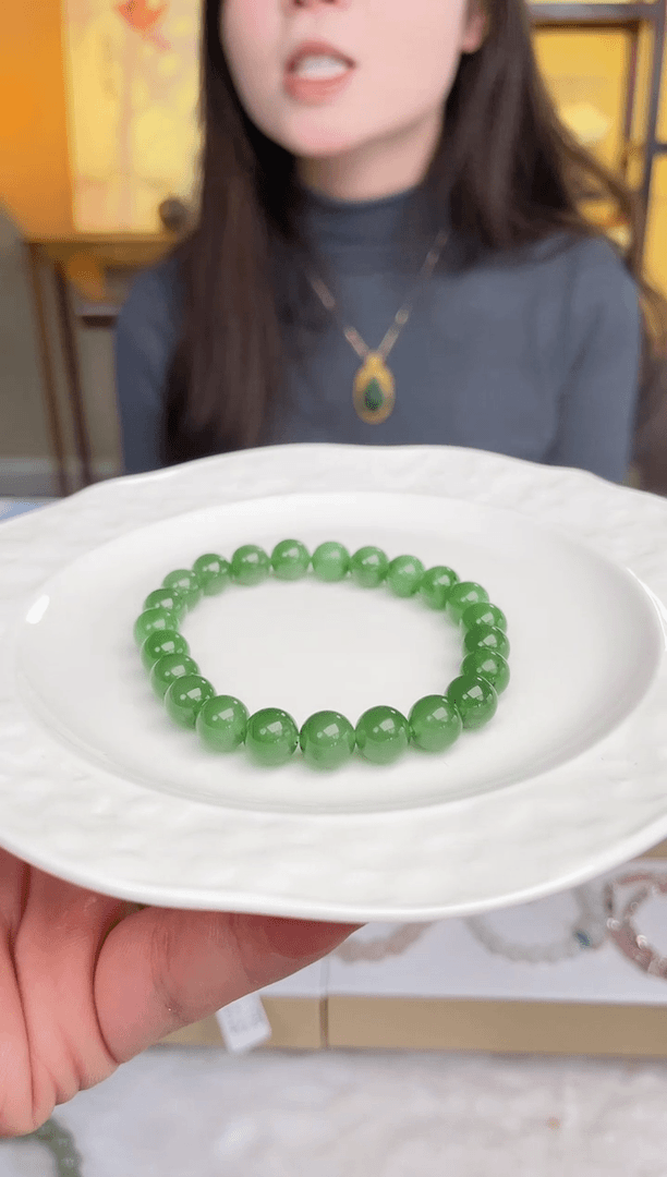 【闪购商品】和田玉手链未镶嵌碧玉手串YS01多色多样性发一串