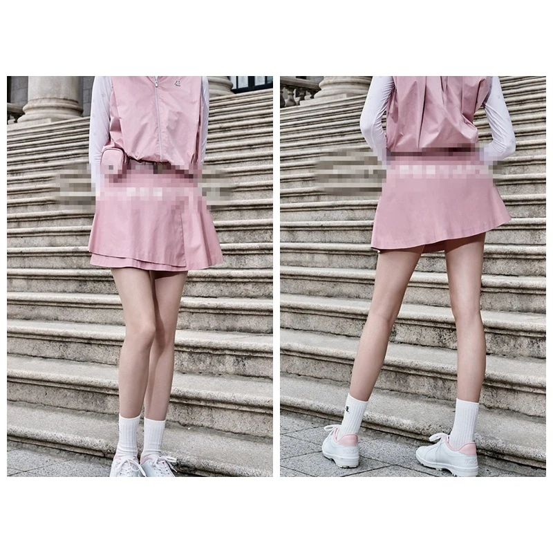 韩高尔夫短裙秋款防风防泼水A型小摆韩版时尚golf裙有打底裤