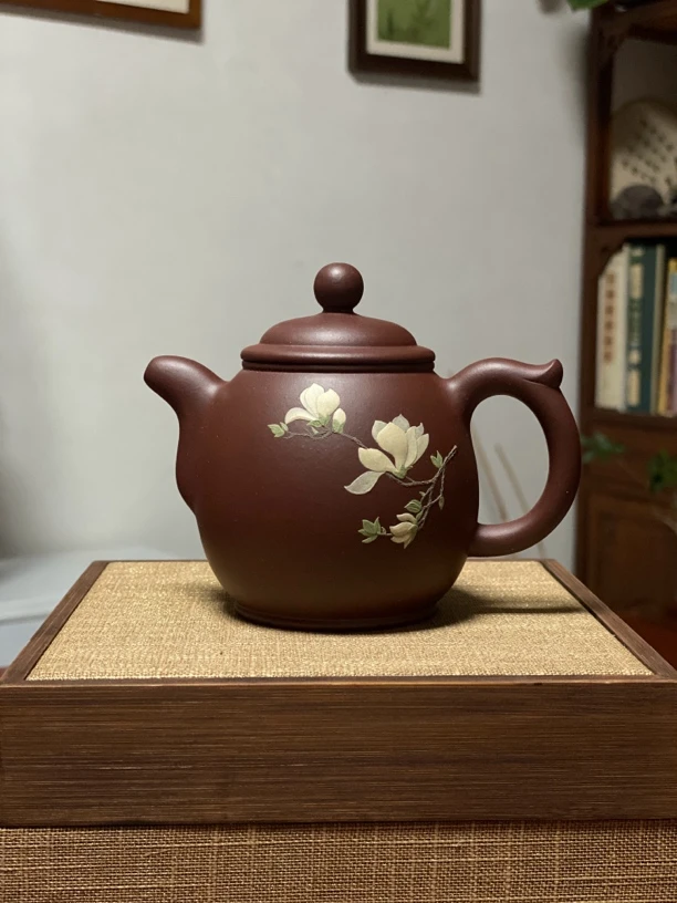 宜兴原矿紫砂壶稚子壶（260毫升）原矿紫泥泥料手工制作