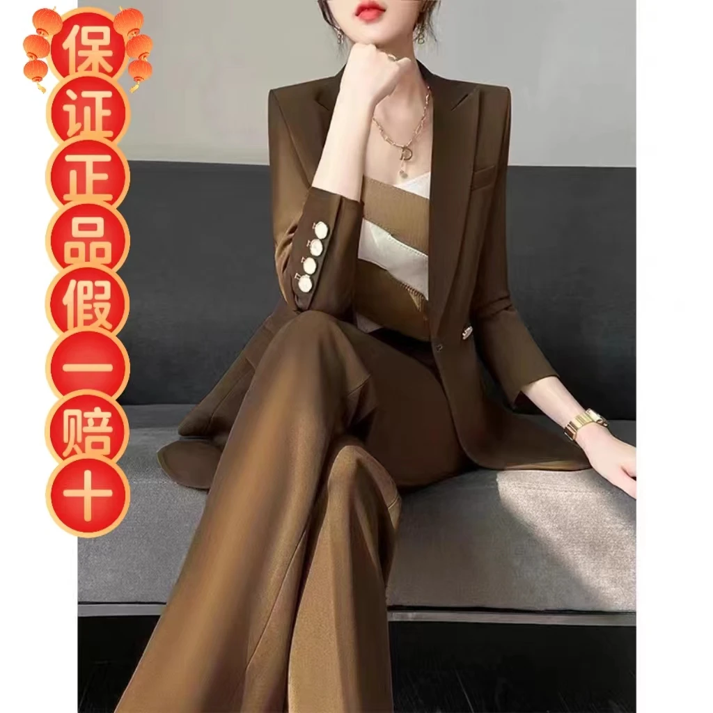 高端西装套装女2025新款爆款洋气高贵上档次女装高腰显瘦春秋百搭