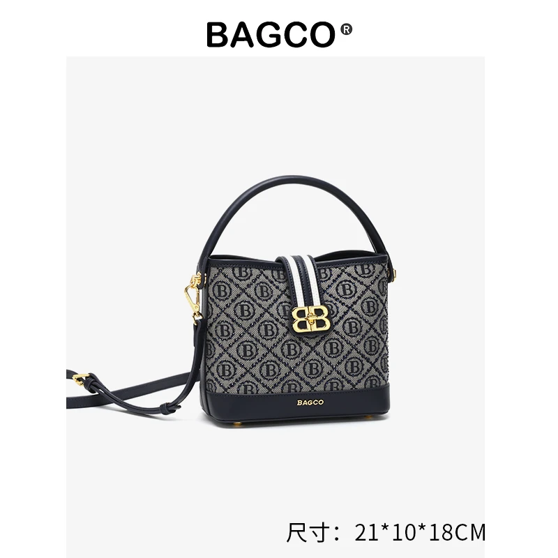 CHRISBELLA新款时尚百搭时尚花园水桶包