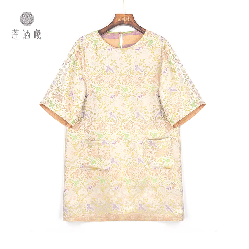 莲遇曦原创 非遗 寿客 套头短裙  女装ZQ24B01-559