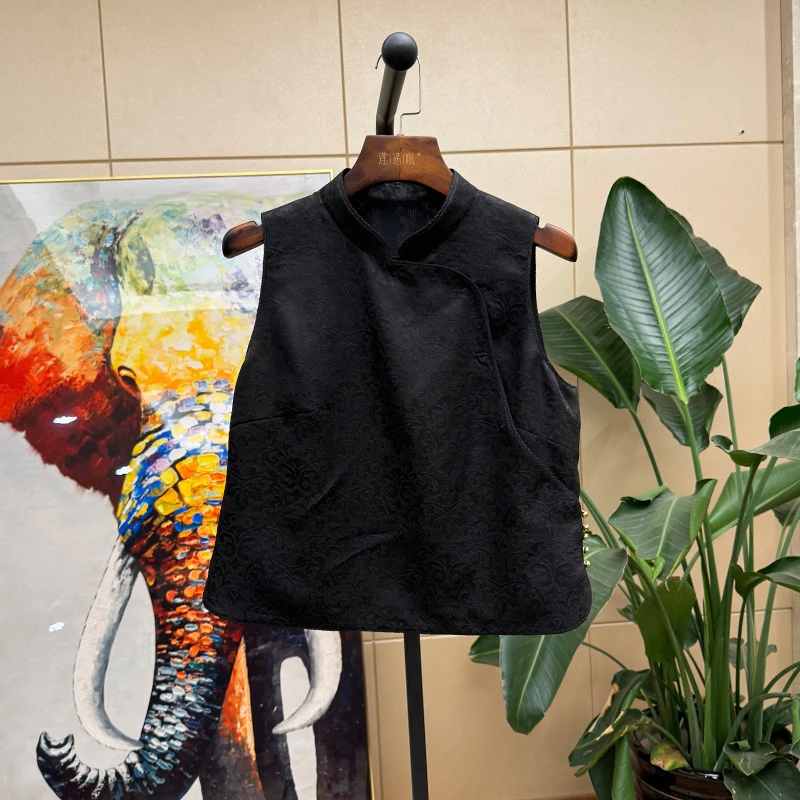 枯木逢春女式中国风马甲莲遇曦时装1e420520