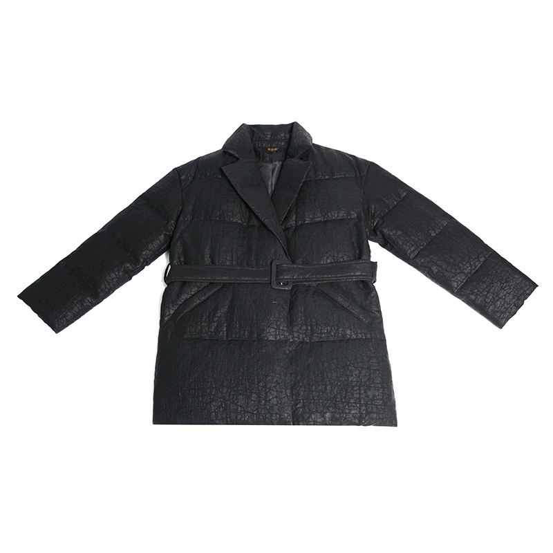 【莲遇曦】桑蚕丝 黑龟  鹅绒服  2690-14