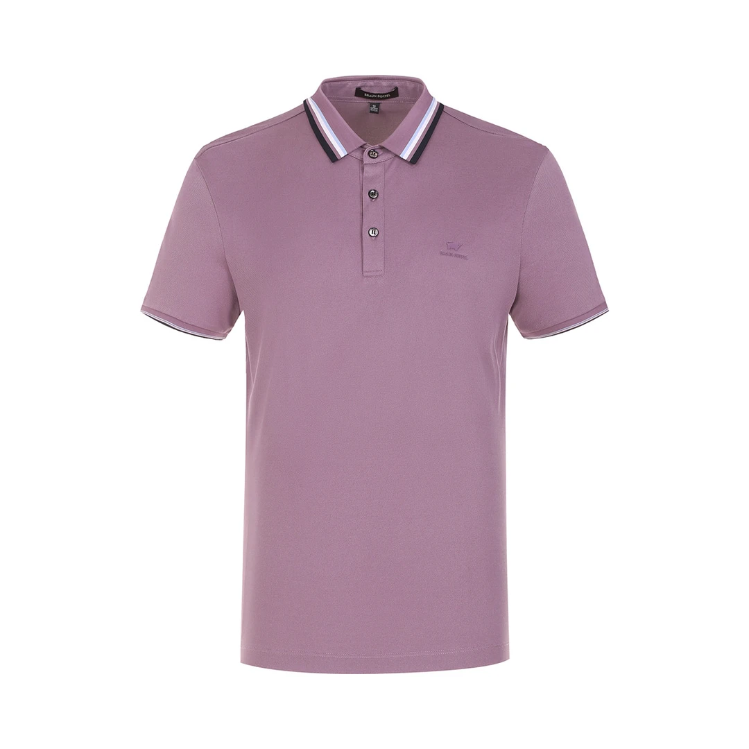 BRAUN BUFFEL/布兰施男士夏季商务休闲POLO衫夏季翻领短袖T恤透气