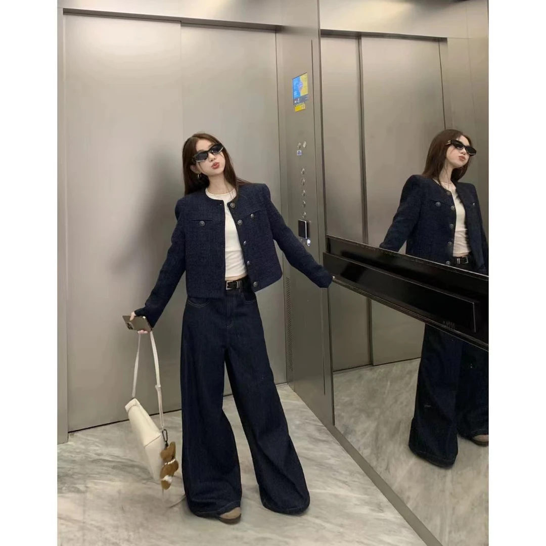 徐秋阳  时髦舒适区 百搭舒适显瘦休闲时尚秋冬新款牛仔裤NO93