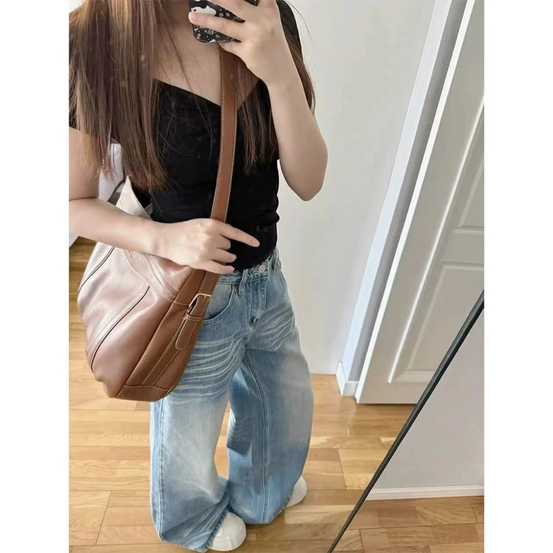 徐秋阳  颜值牛仔  百搭时尚休闲设计感显瘦腿长裤MC0022