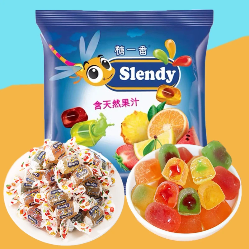 【活动专属】俄罗斯进口金蜻蜓水果夹心软糖蜜蜂什锦爆浆500g
