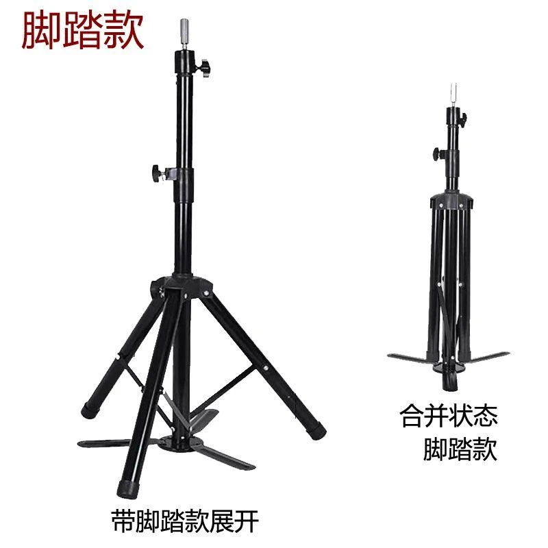 头模支架假发配件cos修毛特厚落地架模特头美发支架落地三角架