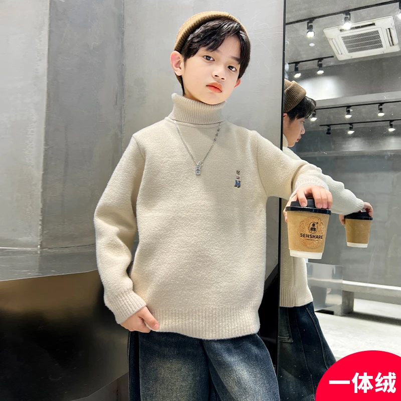 男童秋装毛衣2023新款冬季时髦中大儿童潮【QSX-DR】C3217