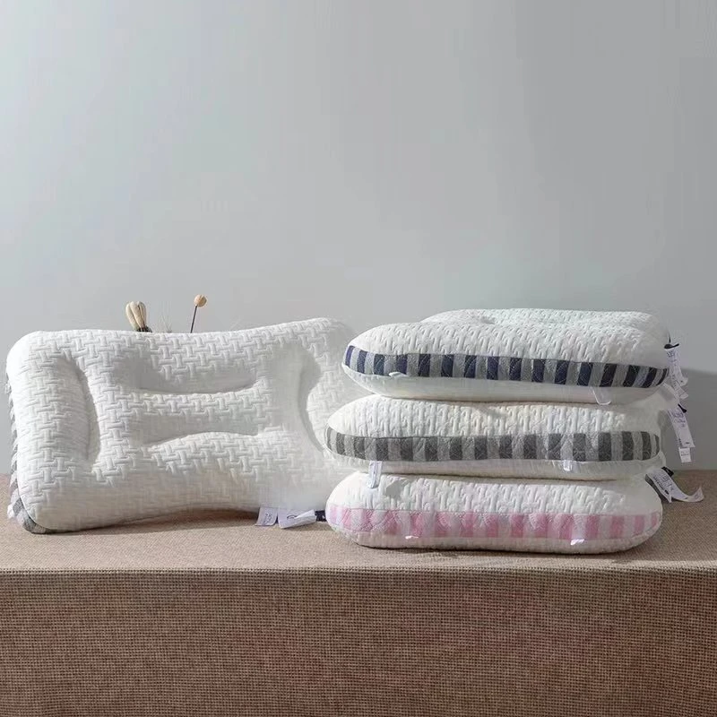 艺睿家纺SPA助眠按摩枕护颈可水洗枕芯宿舍中低枕透气柔软枕芯