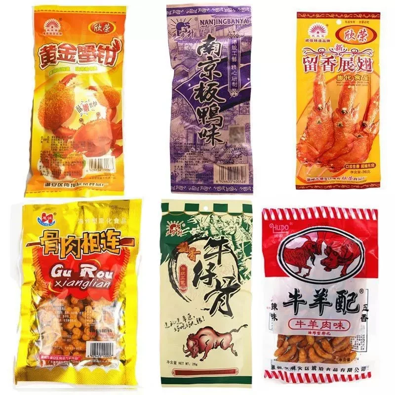 牛羊配南京板鸭留香展翅肥牛辣骨头骨肉相连8090怀旧零食小吃包邮