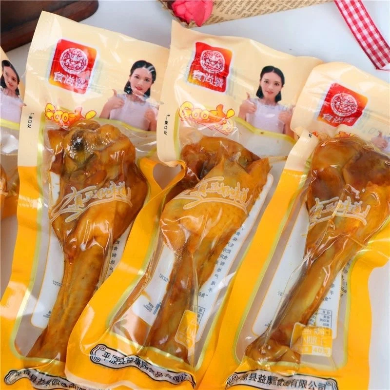 盐焗小腿王乡巴鸭腿批发卤味熟食网红小吃休闲零食鸭翅根真空包