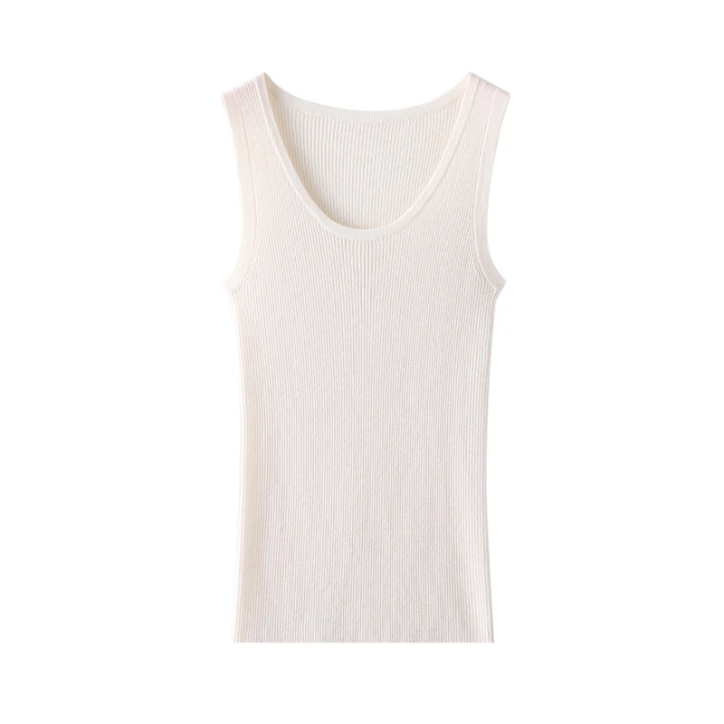 扬子纱春季新款超细精纺100纯羊毛吊带背心女