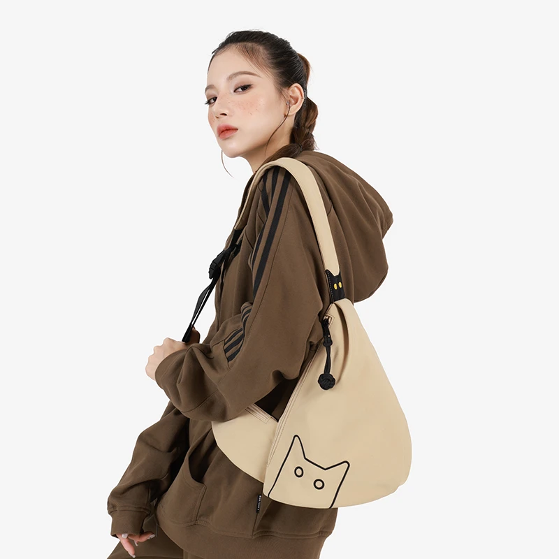 NOXXON2024年新款斜挎包简约通勤包高级感百搭大学生单肩包NX0005