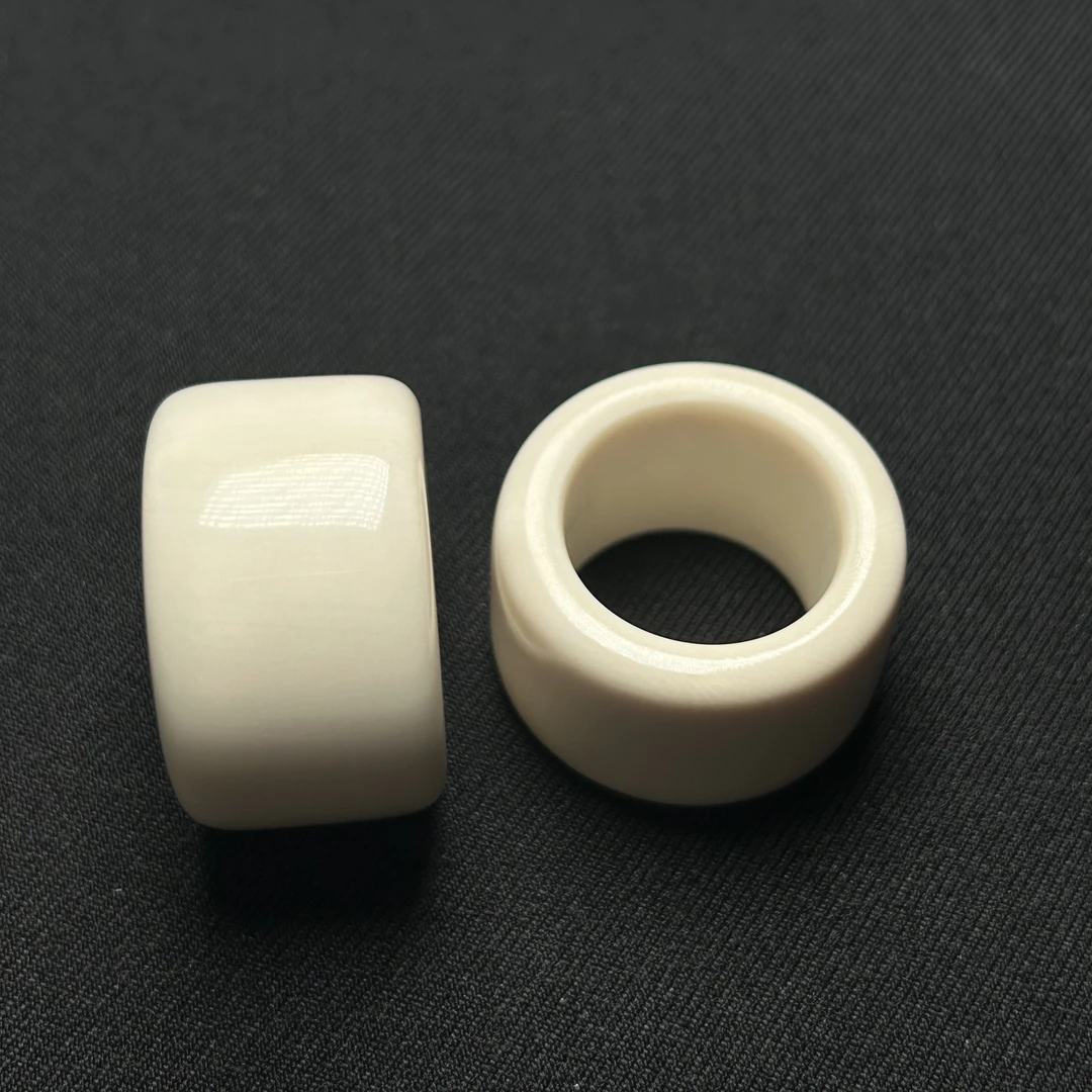 PYD22直切扳指条宽20毫米女款男士情侣指环精工正品天然冰料猛犸