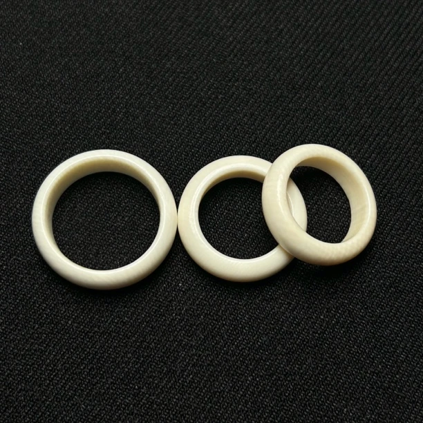 PYD10戒指内径16宽5mm女款男士高级感指环精工正品天然冰料猛犸