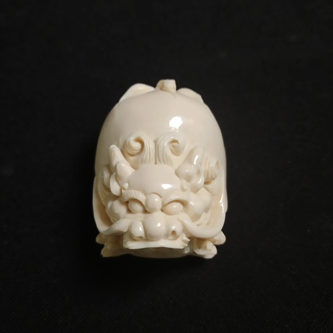 PDY80 只做天然猛犸牙 龙龟 长45x宽37.5x厚28mm