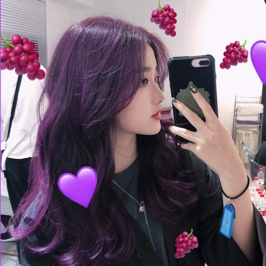 黑紫色葡萄紫黑茶色染发剂2021流行色显白纯植物膏女无需褪色免漂