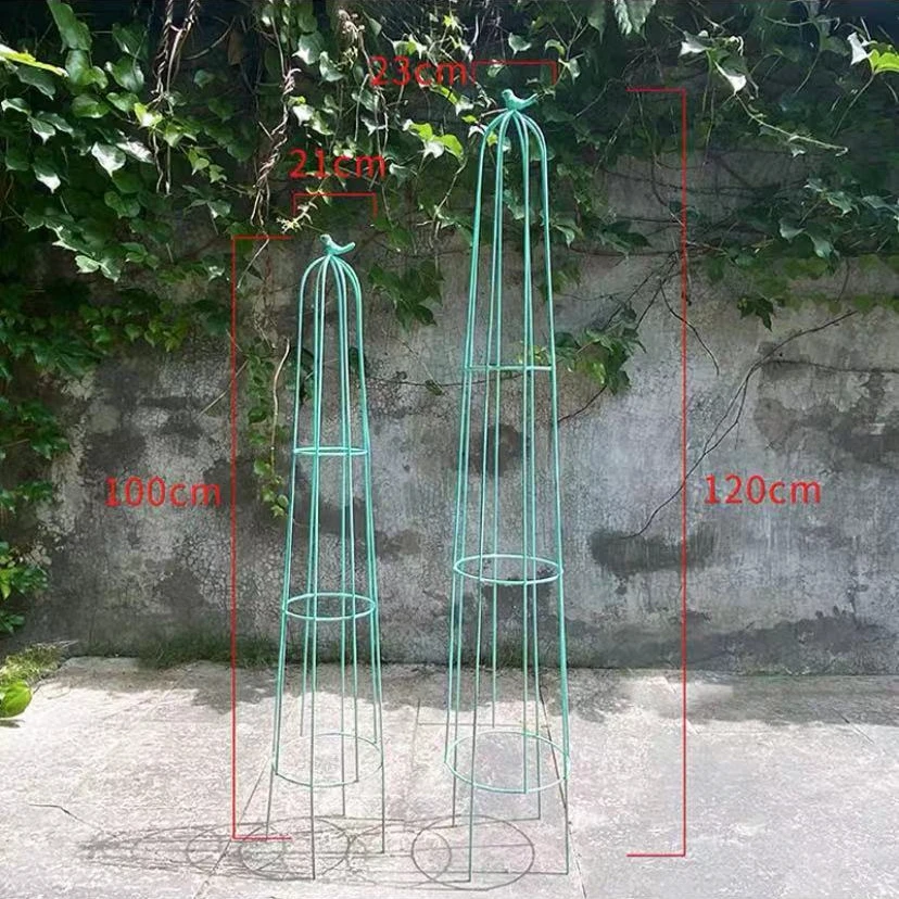跨境爬藤架月季铁线莲阳台花盆庭院绿植花架户外爬藤架植物架子