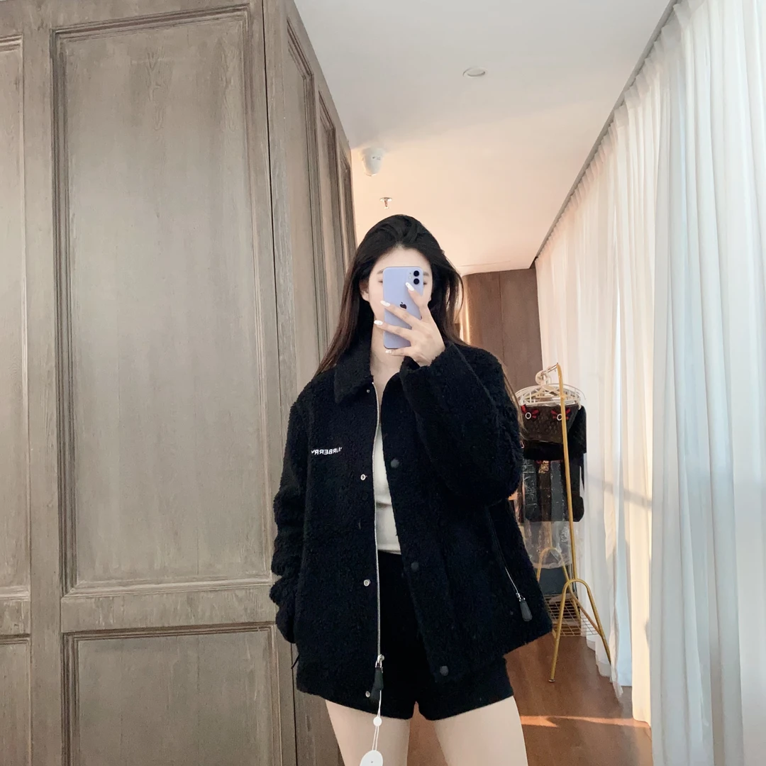 95新 BURBERRY/博柏利 麦殿/羊糕卷外套170/80A/241021HHJFDA2