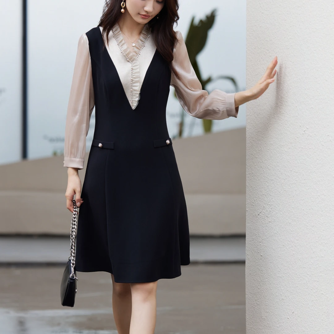 【红姐严选】新款时尚修身连衣裙-24CL9101