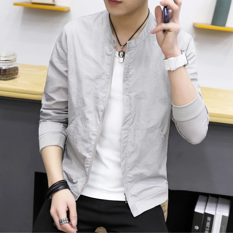 【可查好拼 F】防晒服男透气超薄夏季立领男士洋气户外速干防晒衣