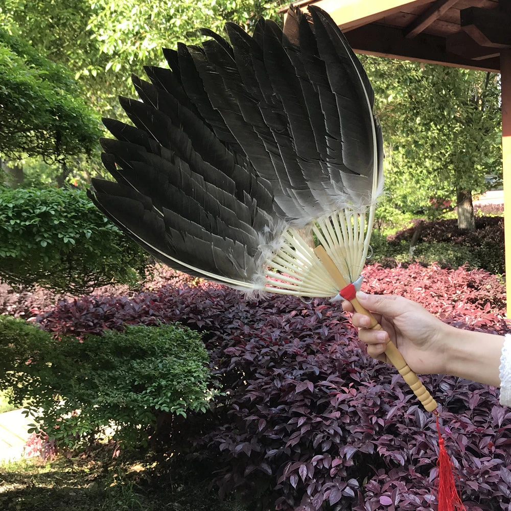 羽毛扇手工艺鹅毛扇子诸葛亮孔明扇宝宝孕妇扇芭蕉扇蒲草扇舞蹈扇