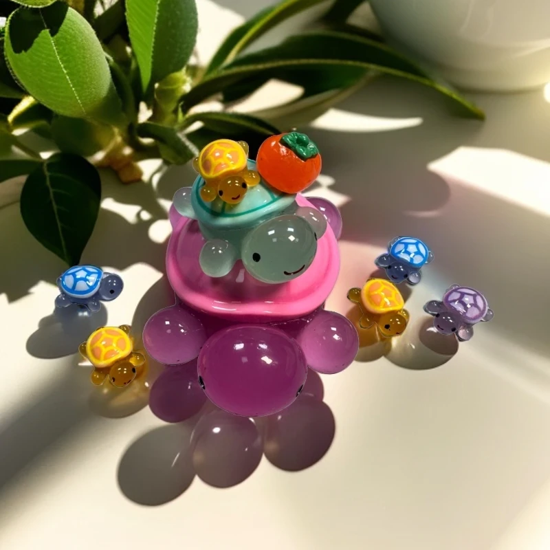 夜光树脂龟太爷乌龟对对碰盲袋网红小盲盒diy摆件学生动物学习