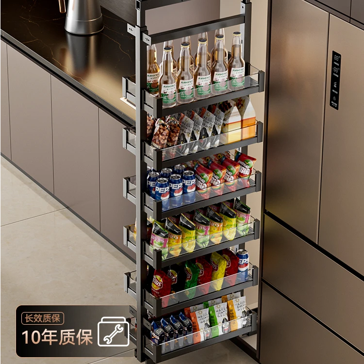 VALDAMA/威德玛500厨房橱柜高柜零食柜太空铝太空铝大怪物拉篮
