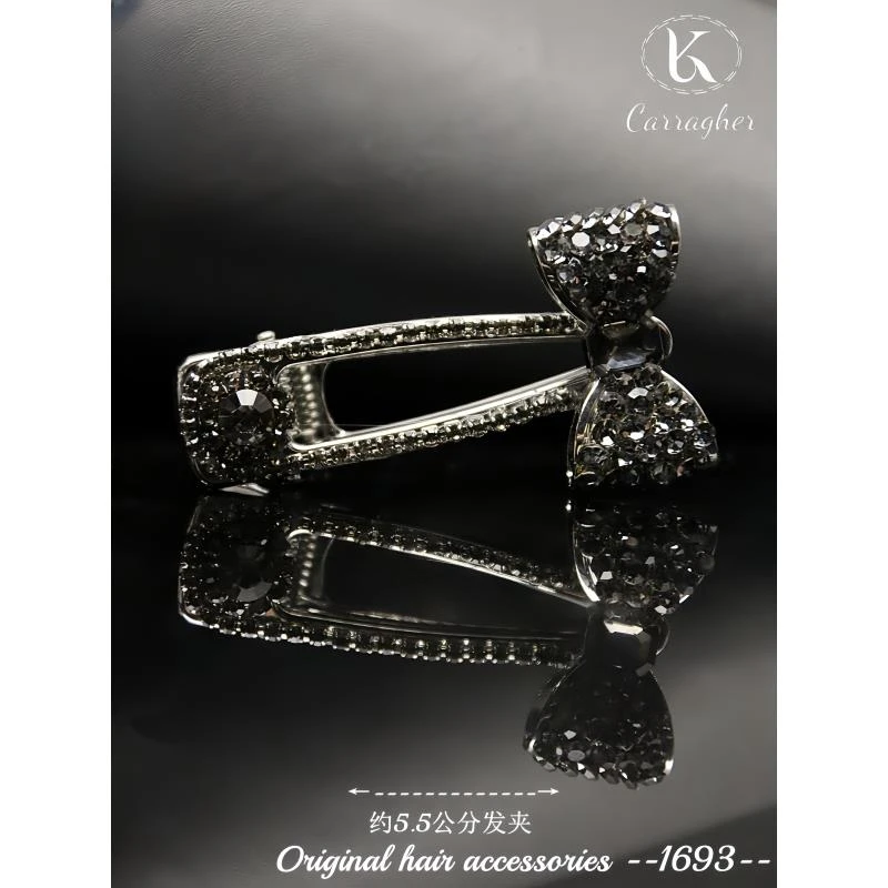 1693卡拉格原创设计款发夹气质轻奢时尚发满钻百搭发卡