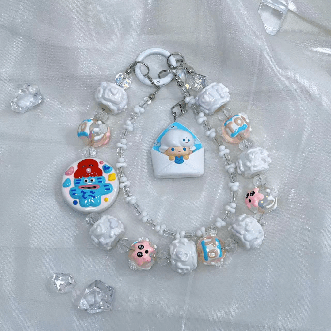 正版萌粒创意手工DIY钥匙链