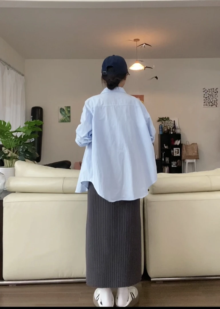 【秋冬超厚500g】竖纹针织半裙A裙半裙高腰气质百搭保暖纯色加厚