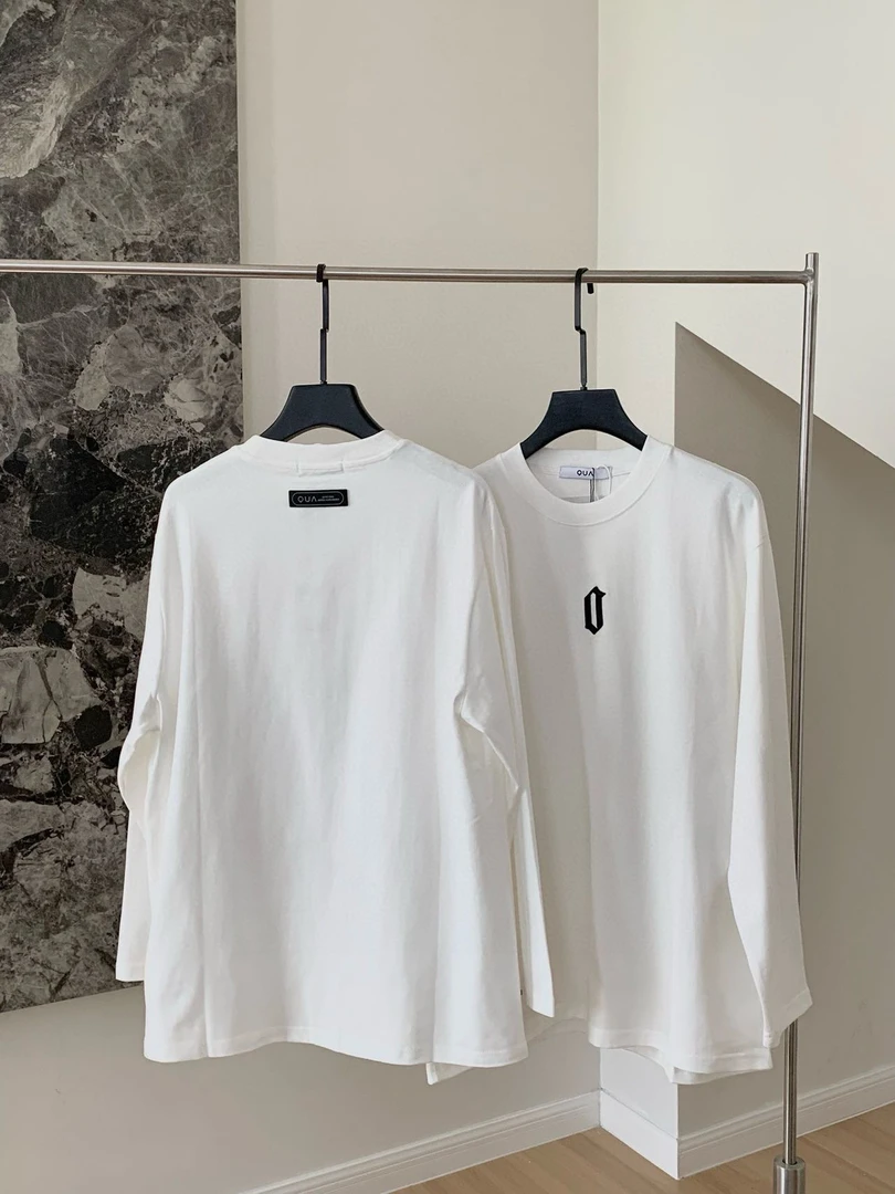 〔潮牌白T〕男女同款质感穿搭必备长袖百搭体恤