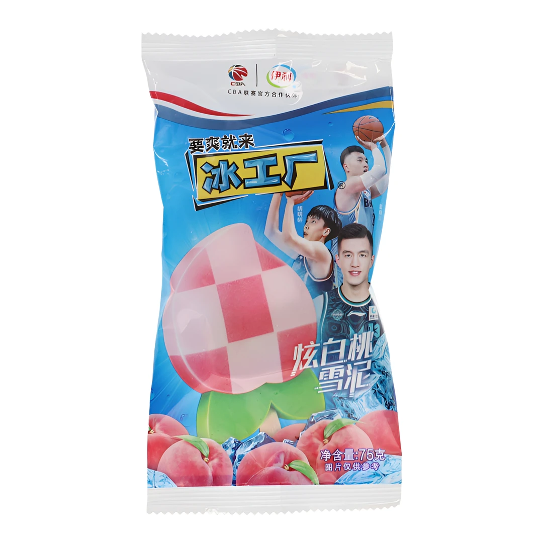 (10根)(老日期)冰工厂 炫白桃雪泥75g(保温袋配送)