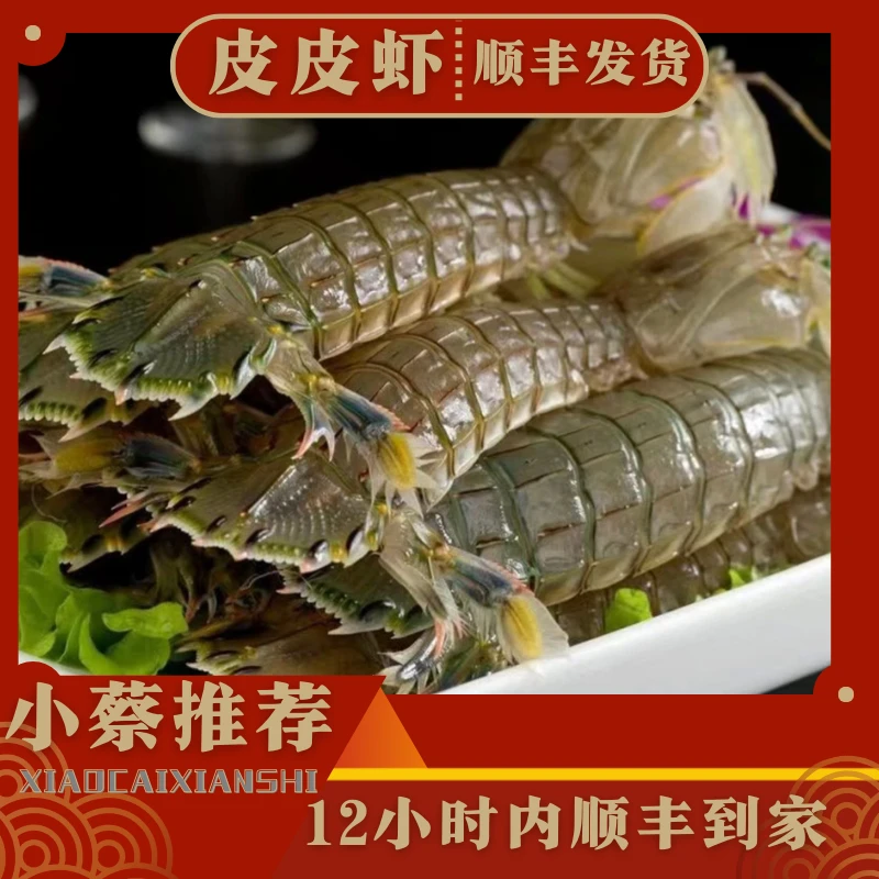 【小蔡推荐】纯野生中号皮皮虾上海发货3斤（保鲜不保活）