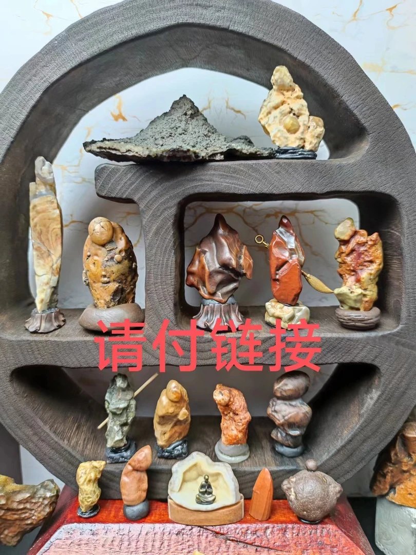 阿拉善老油皮戈壁石，家居摆件