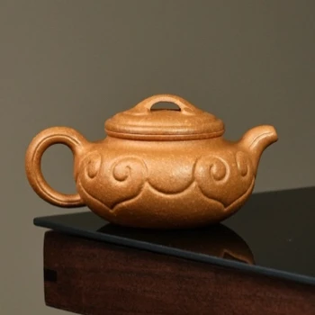 粗砂老黄段 仿古如意